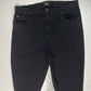 7 For All Mankind High Waist Skinny Sz 33 Black Stretch Denim Jeans Modal EUC