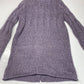 J Jill Button Up Cable Knit Cardigan XSmall Purple Lavender Long Chunky Sweater