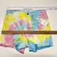 Judy Blue Tie Dye Rainbow Short Sz Small Stretch Denim Raw Hem Fray Colorful NEW