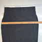 Eileen Fisher Crepe Pencil Skirt Large Dark Gray Pull On Short Stretch Knit USA