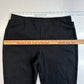 Eileen Fisher Crepe Cropped Pants Womens Medium Black Stretch Pull On Hemmed