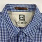 Timberland Plaid Button Up Shirt Sz XL Mens Casual Blue Long Sleeve Top XLarge