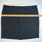 J Jill Ponte Pencil Skirt 2X Black Pull On Stretch Knit Back Slit Plus Size EUC