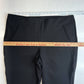 Chicos Ponte Knit Ankle Pants 3 (US 16/XL) Black Stretch Pull On Slimming EUC