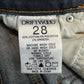 Driftwood Jackie Skinny Jeans Womens 28 Denim Western/Aztec Embroidery Fray EUC