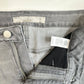 Athleta Skinny Ankle Jeans Womens 6 Gray Sculptek Stretch Denim Raw Hem Fray