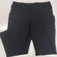 Chicos Ponte Knit Crop Pants Sz 2 (US 12/Large) Womens Black Stretch Pull On EUC