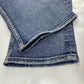 Silver Mom Jean Sz 36 Womens Hi-Rise Denim Jeans Plus Size Distressed Button Fly