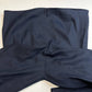 J. Jill Linen Crop Pants Womens Large Stretch Navy Blue Accent Buttons Zipper