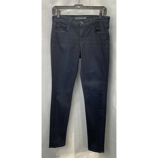 J Brand Tudor Skinny Leg Sz 28 Womens Midrise Stretch Denim Dark Blue Jeans USA