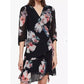 AllSaints Jade Violy Wrap Dress Women Medium Multicolor Floral Sheer Guaze Mini