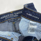 American Eagle Hi-Rise Shortie Sz 6 360 Super Stretch Denim Shorts Holes EUC