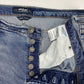 Silver Mom Jean Sz 36 Womens Hi-Rise Denim Jeans Plus Size Distressed Button Fly