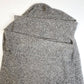 J. Jill Knit Cardigan Sz Medium Wool/Cashmere Gray Long Open Sweater Rolled Hem