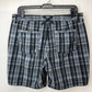 Mountain Khakis Classic Fit Midrise Bermuda Shorts Sz 10 Plaid Black Gray EUC