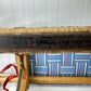 Vintage RIJO Rodel 39” Oak Wood Curly Horned Sledge, Toboggan - Made In Austria