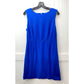 Diane Von Furstenberg Carrie Sheath Dress Sz 12 Womens Blue Stretch Sleeveless