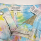 Judy Blue Tie Dye Rainbow Short Sz Small Stretch Denim Raw Hem Fray Colorful NEW