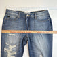 Kancan Boyfriend Jeans Womens 11/29 Blue Relaxed Fit Denim Distressed Holes EUC