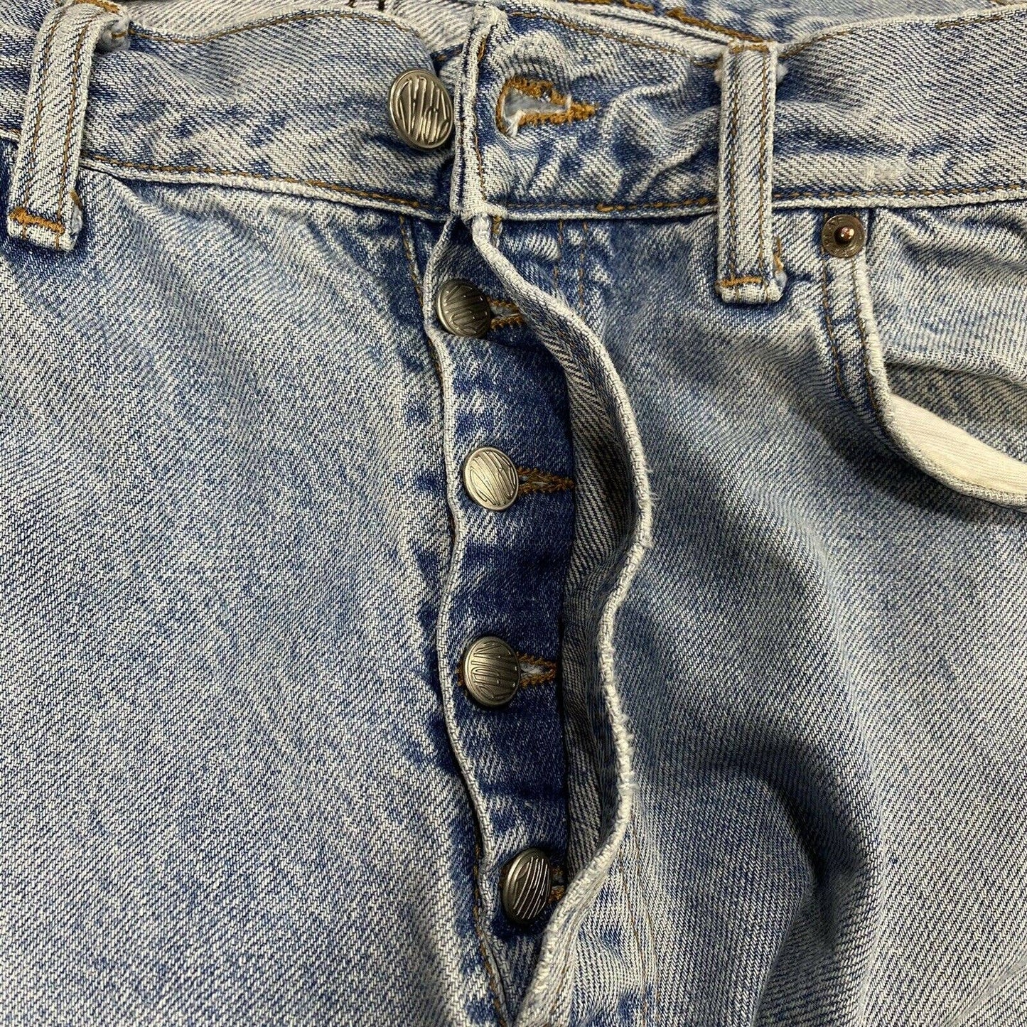 Vintage Replay 900 Regular Straight Sz 34x32 Mens Denim Blue Jeans Button Fly