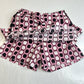 Golftini Skort 6 Long Pink Hexagon Pattern Activewear Tennis Skirt Shorts *Flaw