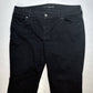 Chicos Straight Leg Jeans Sz 1.5 Womens (33.5"Waist) Black Stretch Denim