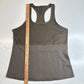 Athleta Vitality Rib Tank Top XL Taupe Brown Active Yoga Racerback Pocket EUC