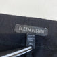 Eileen Fisher Cropped Crepe Pants Sz XSmall Black Stretch Pull On Tapered Leg