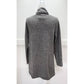 J. Jill Knit Cardigan Sz Medium Wool/Cashmere Gray Long Open Sweater Rolled Hem