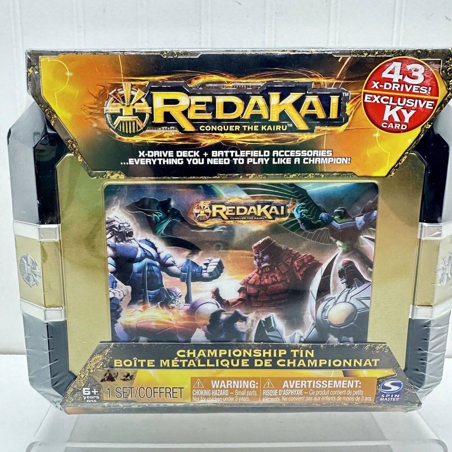 Redakai Conquer The Kairu Championship Tin and Battle Card Set Factory Sealed