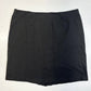 J Jill Ponte Pencil Skirt Womens Large Black Pull On Stretch Knit Back Slit