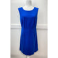 Diane Von Furstenberg Carrie Sheath Dress Sz 12 Womens Blue Stretch Sleeveless