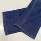 American Eagle Tomgirl Jeans Sz 2 Blue Denim Holes Button Fly *See Measurements