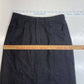 Eddie Bauer Wool Blend Midi Skirt Womens 8 Dark Gray Long Lined Slit Pockets