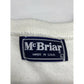 Vintage McBriar Sweater Large Mens White Acrylic Pullover Embroidered JBird USA