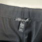 Eileen Fisher Crepe Cropped Pants Womens Medium Black Stretch Pull On Hemmed