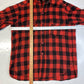 Vintage Woolrich Wool Shacket Mens Large Red Buffalo Plaid Mackinaw Tartan *Flaw