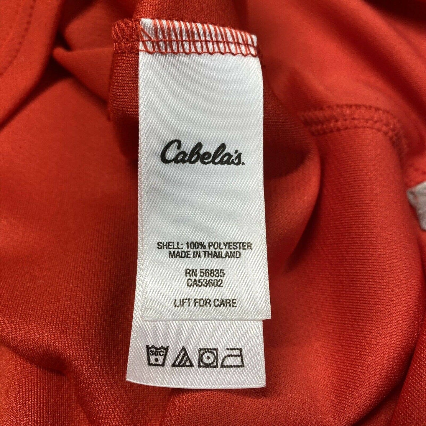 Cabelas Guidewear Shirt Sz 2XL Red/Orange Short Sleeve 1/4 Button Top Mesh EUC