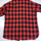 Vintage Woolrich Wool Shacket Mens Large Red Buffalo Plaid Mackinaw Tartan *Flaw