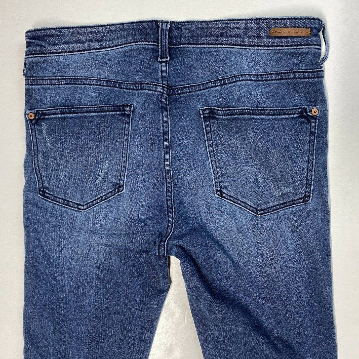 Pilcro And The Letterpress High Rise Skinny Ankle Sz 30 Denim Jeans Distressed