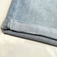 Levis Bermuda Shorts Womens 33 (16/17) Stretch Denim Blue Jean Long Cuffed