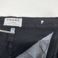 Frame Le Skinny Sz 28 Midrise Stretch Denim Black Jeans Distress Holes Destroyed