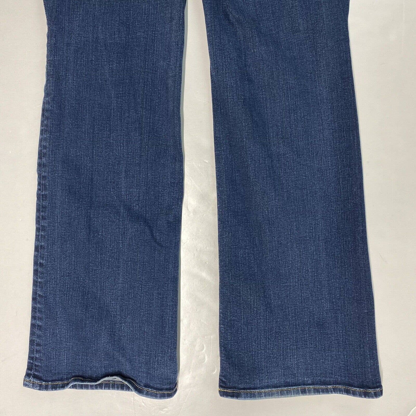 Eddie Bauer Curvy Bootcut Jeans Sz 8 Womens Lowrise Stretch Denim Blue Jeans