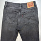 Levis Wedgie Skinny Crop Jeans 28 (US 6/7) High Rise Black Denim Button Fly