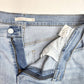 Levis Bermuda Shorts Womens 33 (16/17) Stretch Denim Blue Jean Long Cuffed