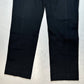 St John Sport Straight Leg Trousers Womens 10 Black Dress Pants Exposed Seams