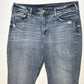 Silver Avery Straight Crop Jeans 18 Curvy High Rise Denim Blue Distressed Plus