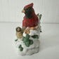 Home Interiors & Gifts Porcelain "CARDINAL GATHERING" Bird Figurine - 51016-98