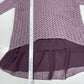 She + Sky Layered Tunic Sweater Sz Medium Purple Crochet Long Sleeve Shirt Boho