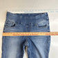 Jag Jeans High Rise Skinny Jean Womens 6 Pull On Stretch Blue Denim *Flaw